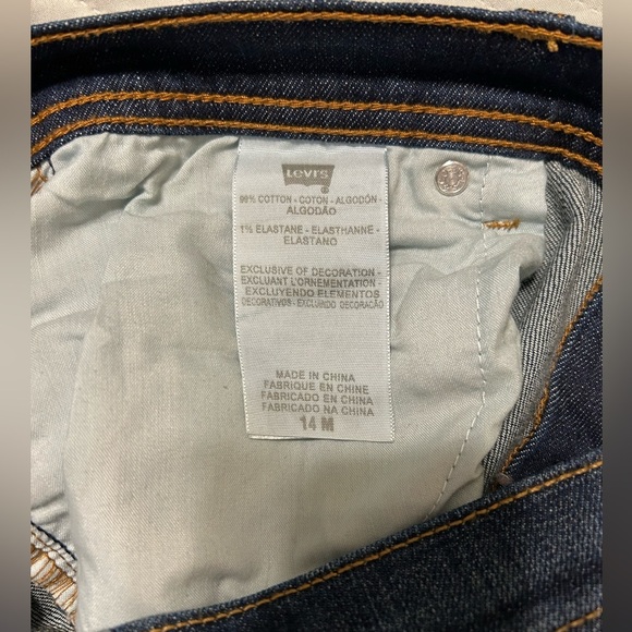 Levi’s Classic Straight Leg Jeans Women’s 14M Dark Wash Stretch Denim - Picture 10 of 15